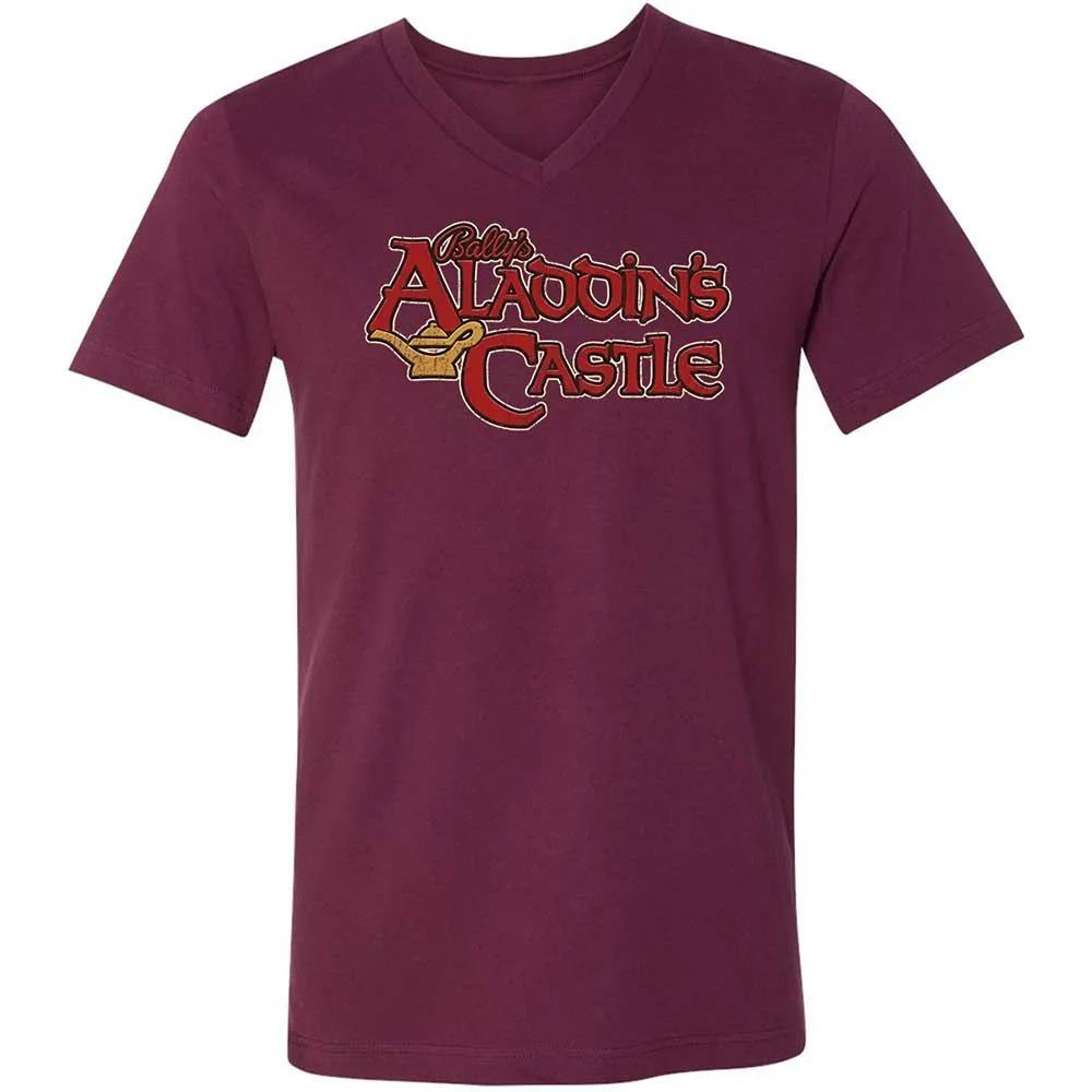Unisex V-Neck T-Shirt - CSGHZG2A - Maroon - 8