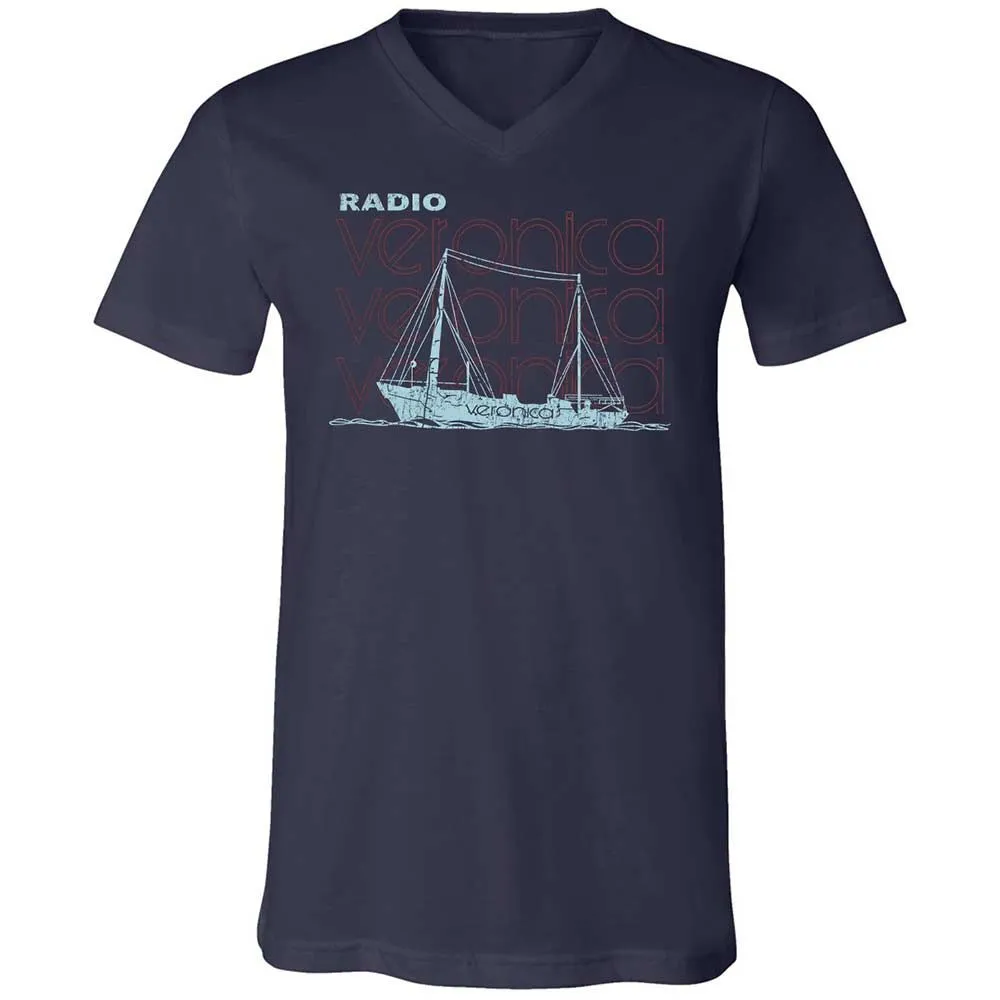 Unisex V-Neck T-Shirt - U833E2CL - Navy - 2