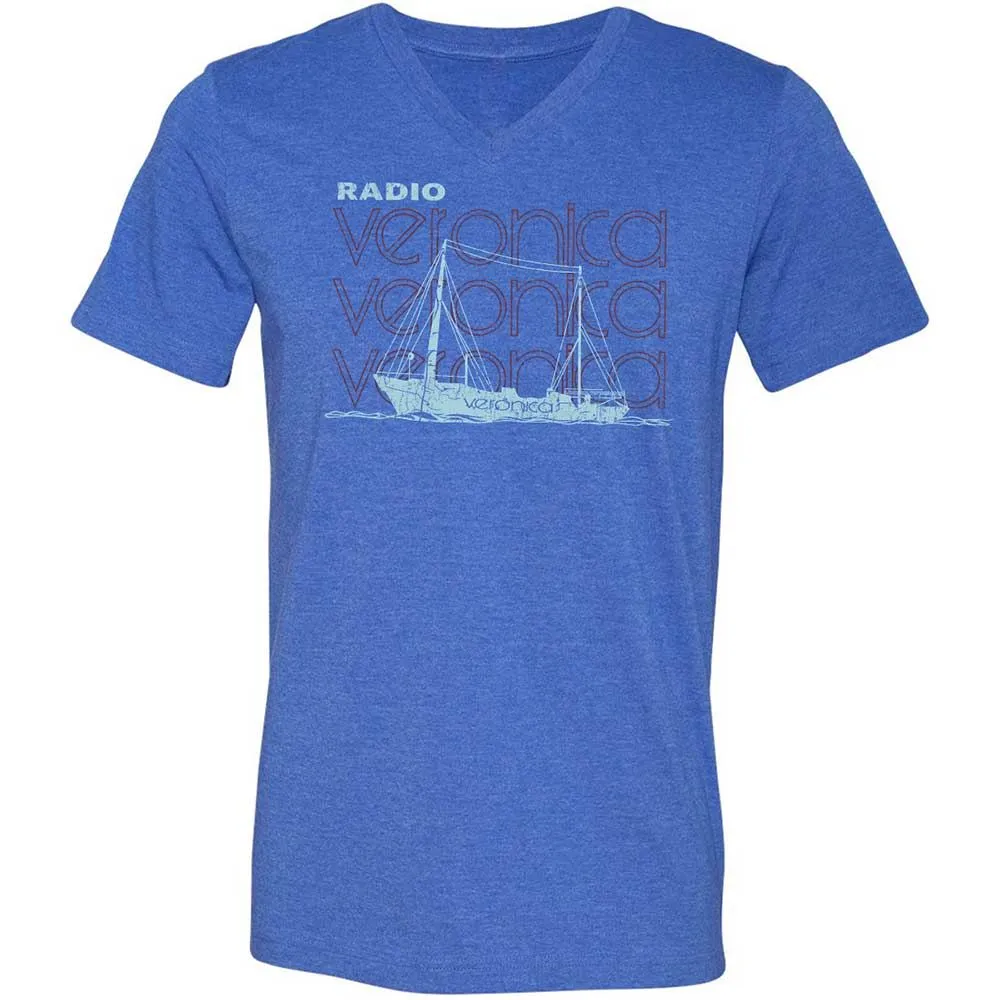 Unisex V-Neck T-Shirt - U833E2CL - Heather True Royal - 5