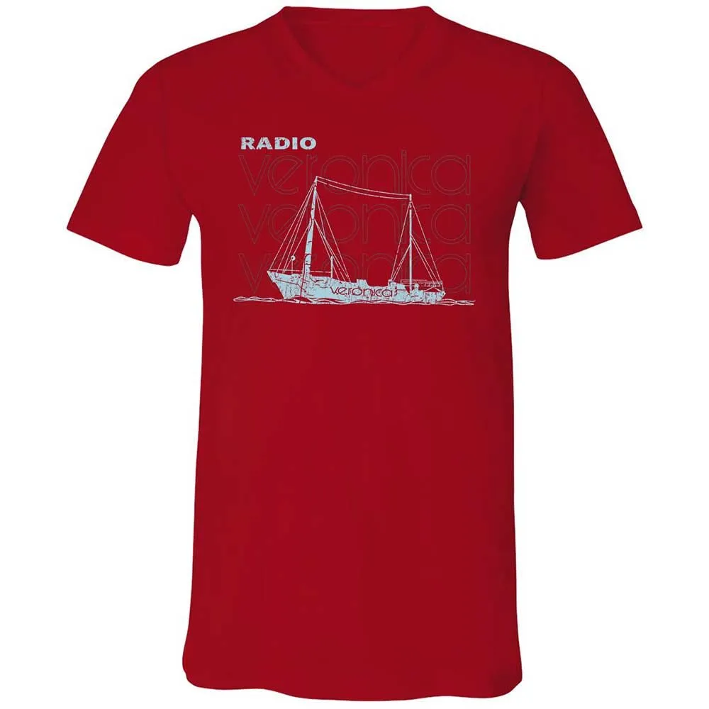 Unisex V-Neck T-Shirt - U833E2CL - Red - 6