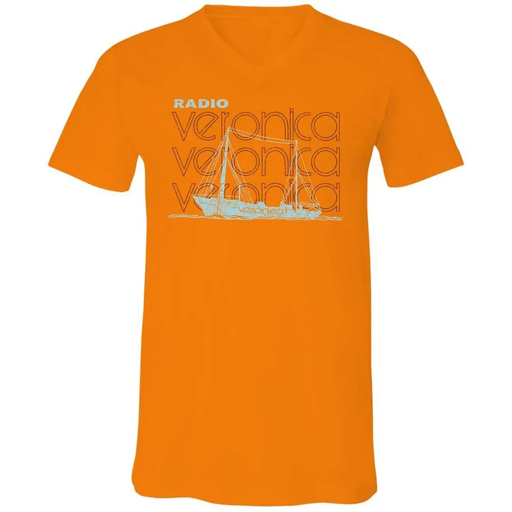 Unisex V-Neck T-Shirt - U833E2CL - Orange - 12