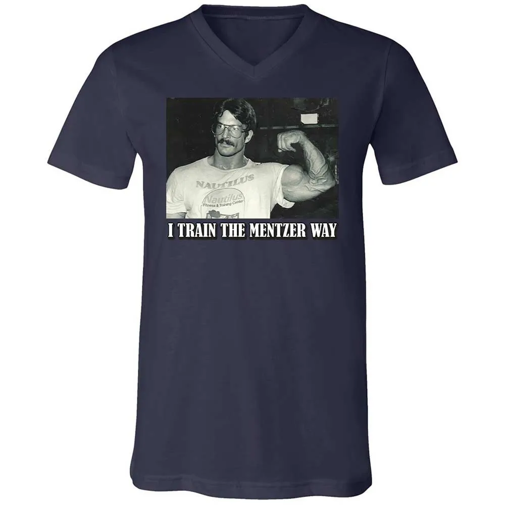 Unisex V-Neck T-Shirt - U28ZYD3U - Navy - 2