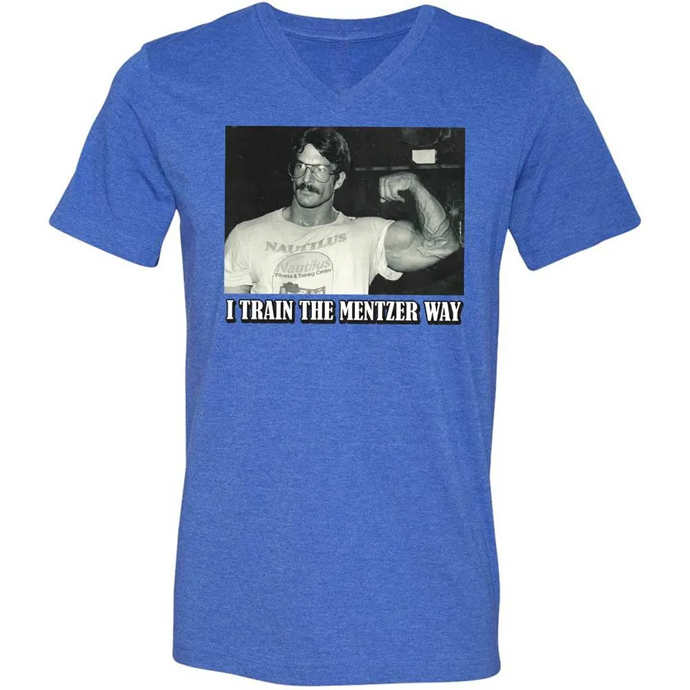 Unisex V-Neck T-Shirt - U28ZYD3U - Heather True Royal - 5