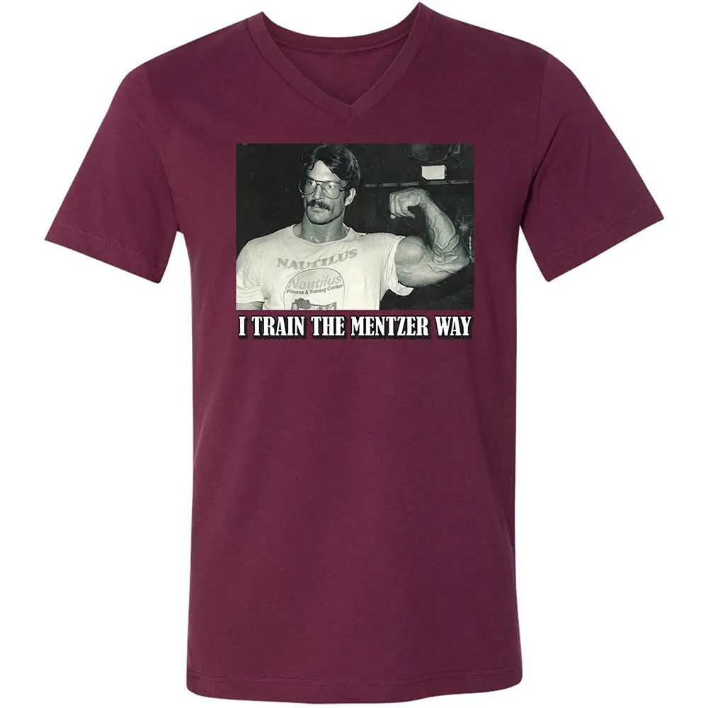 Unisex V-Neck T-Shirt - U28ZYD3U - Maroon - 8