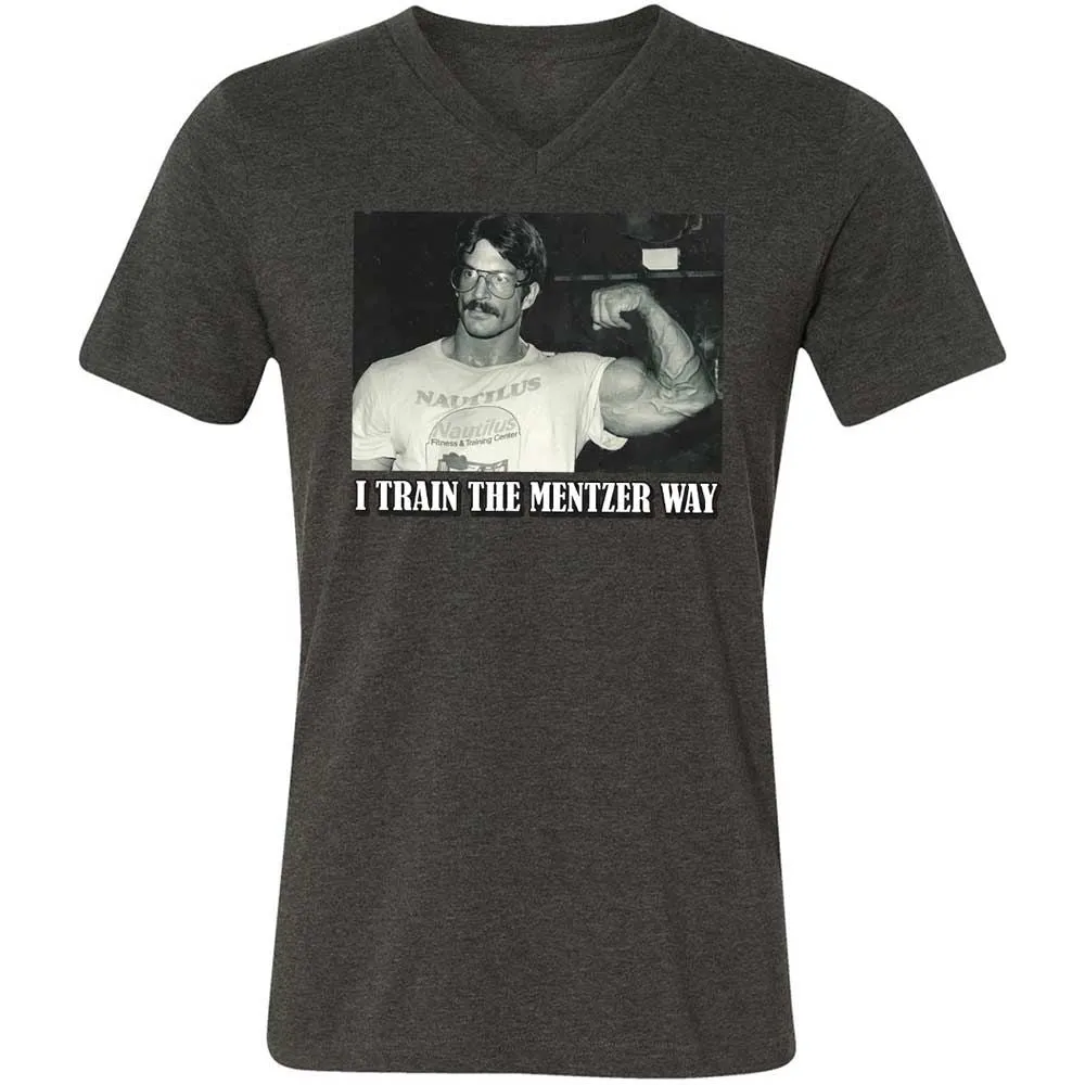 Unisex V-Neck T-Shirt - U28ZYD3U - Dark Grey Heather - 9