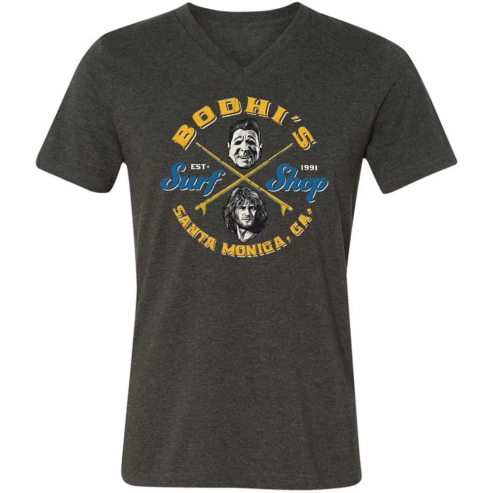 Unisex V-Neck T-Shirt - E9SJ7GZC - Dark Grey Heather - 9