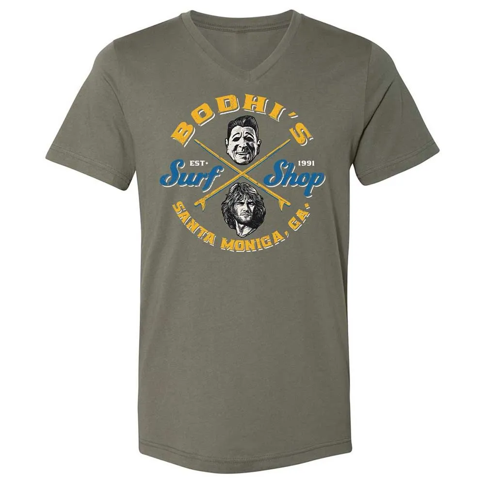 Unisex V-Neck T-Shirt - E9SJ7GZC - Military Green - 11