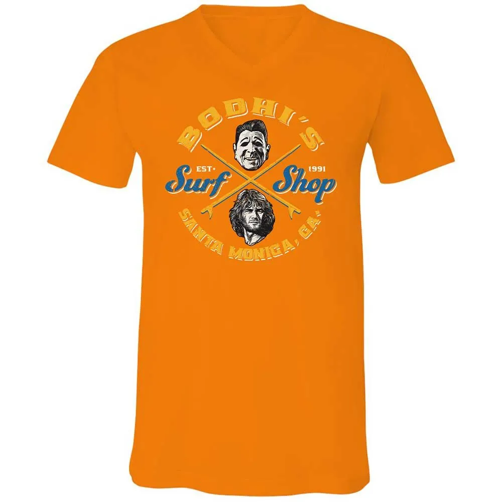 Unisex V-Neck T-Shirt - E9SJ7GZC - Orange - 12