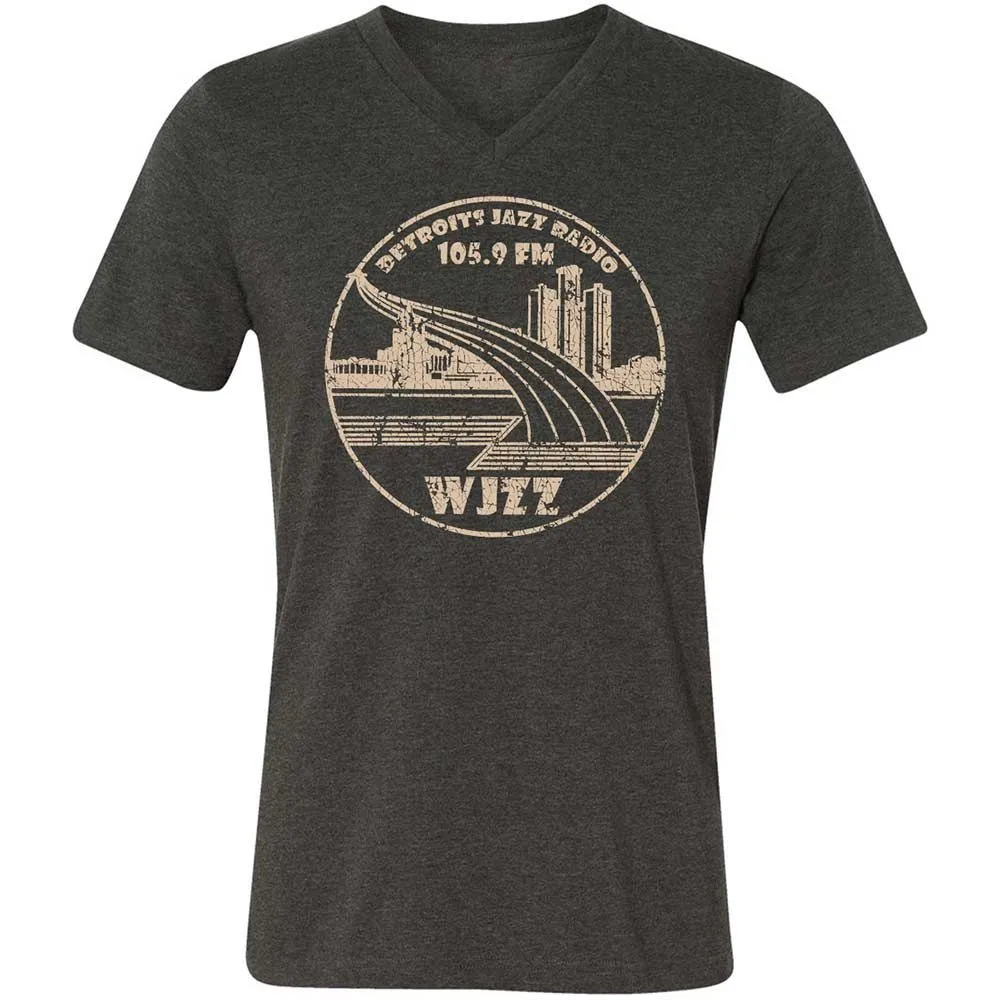 Unisex V-Neck T-Shirt - 7NWAS2FT - Dark Grey Heather - 9