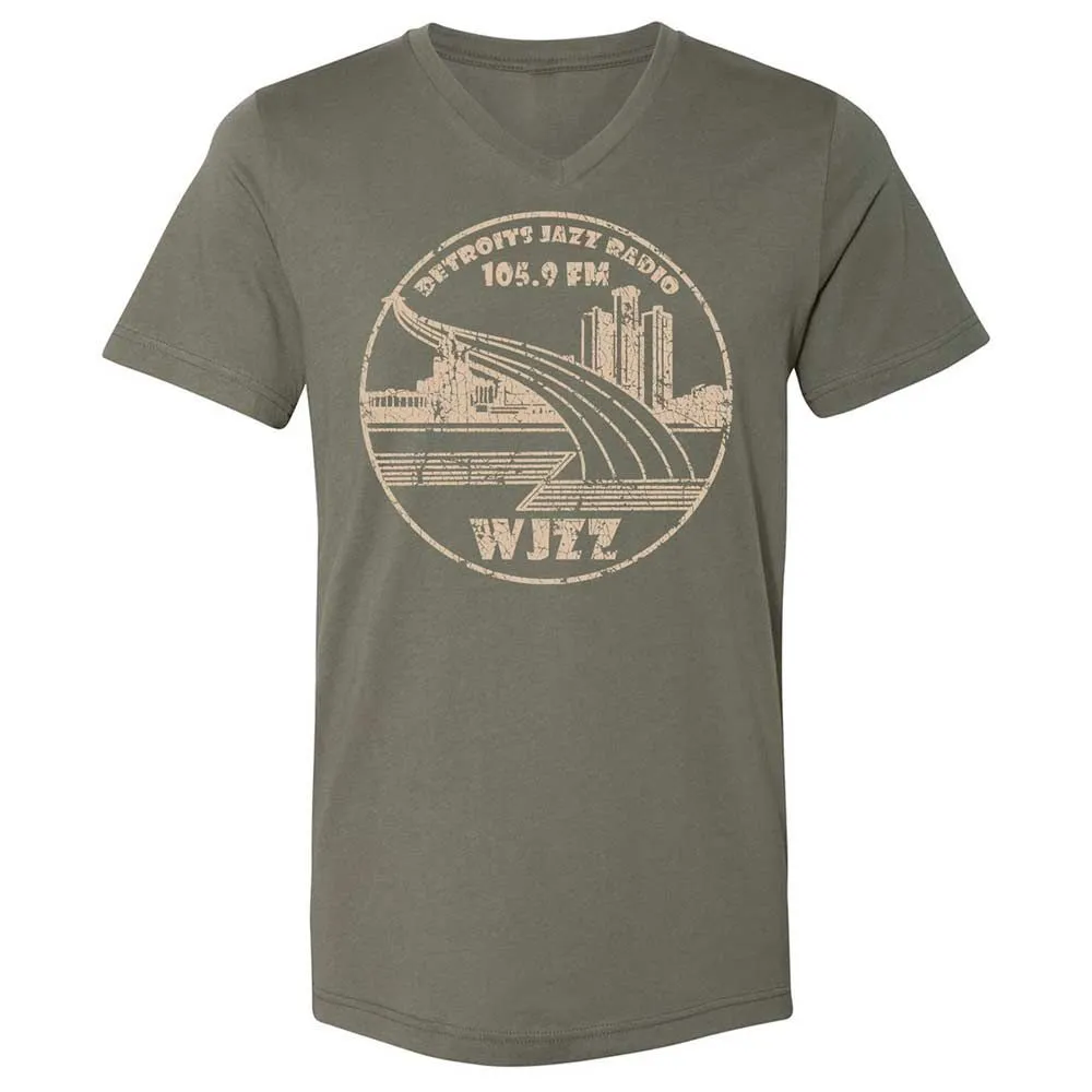 Unisex V-Neck T-Shirt - 7NWAS2FT - Military Green - 11