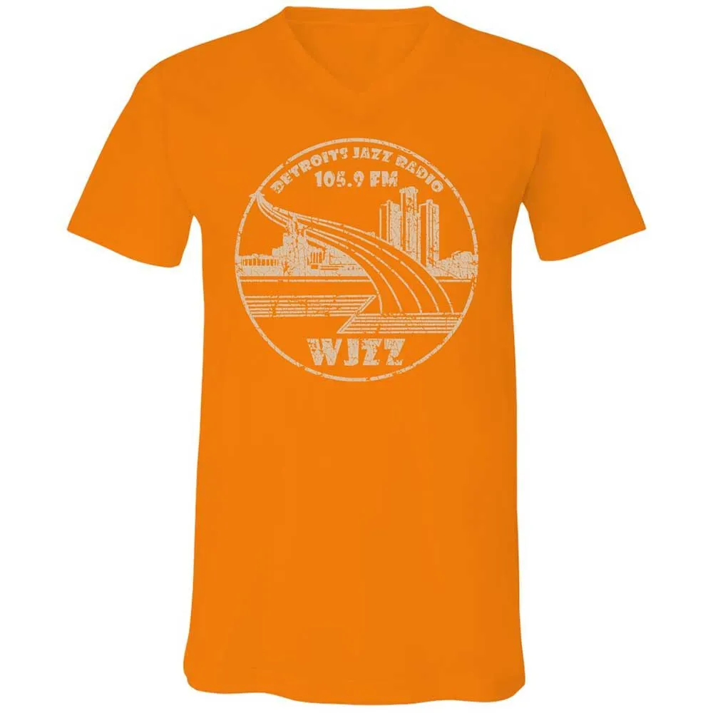 Unisex V-Neck T-Shirt - 7NWAS2FT - Orange - 12