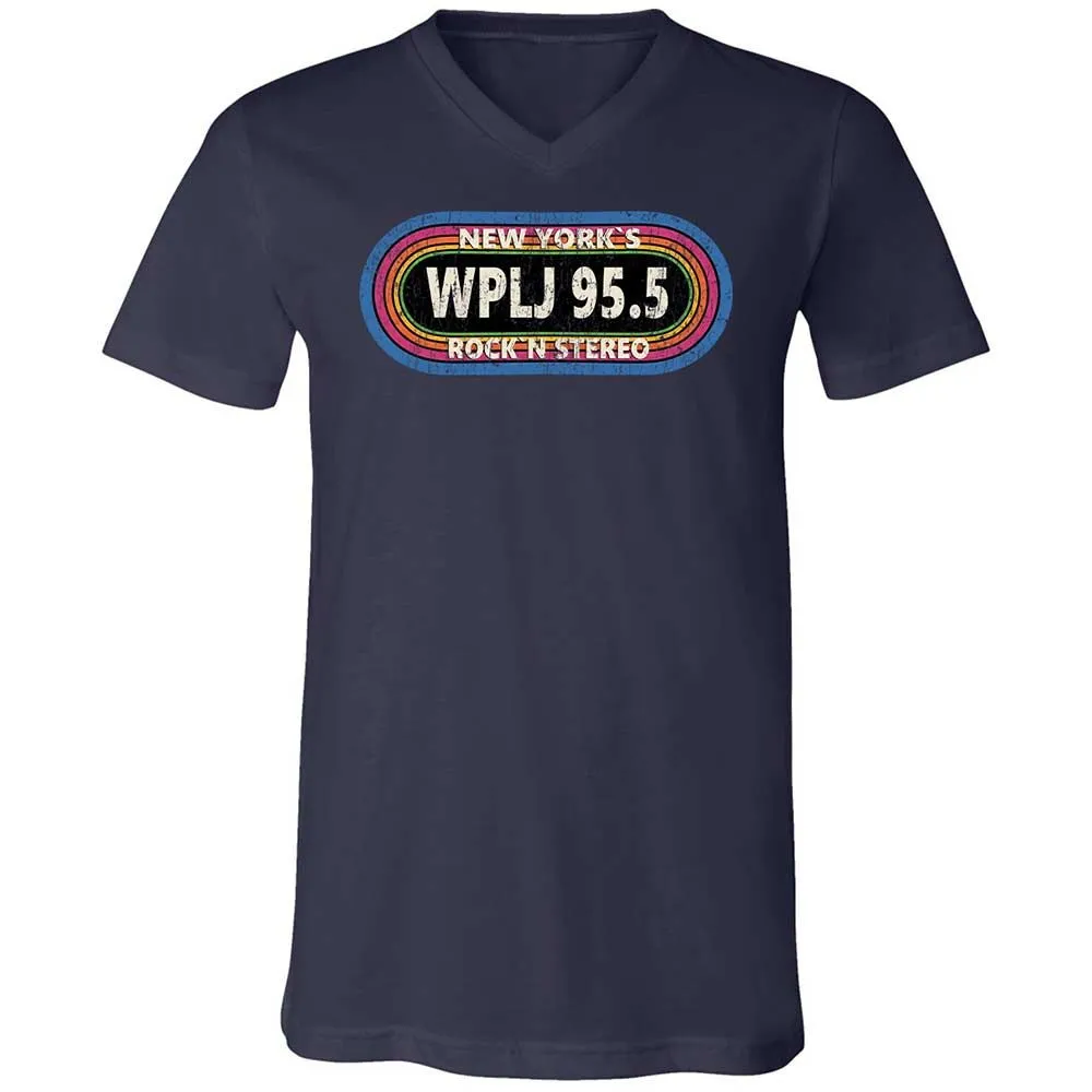 Unisex V-Neck T-Shirt - XNZBBGN7 - Navy - 2