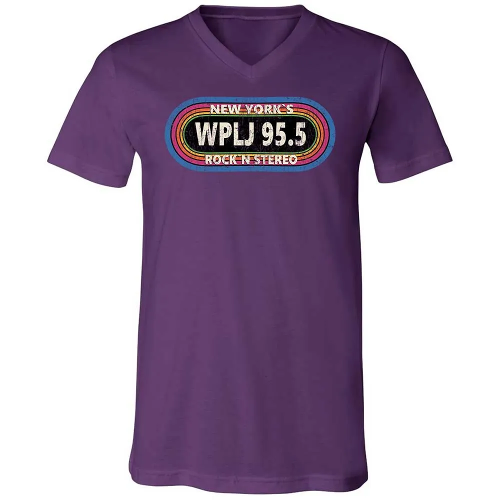 Unisex V-Neck T-Shirt - XNZBBGN7 - Team Purple - 10