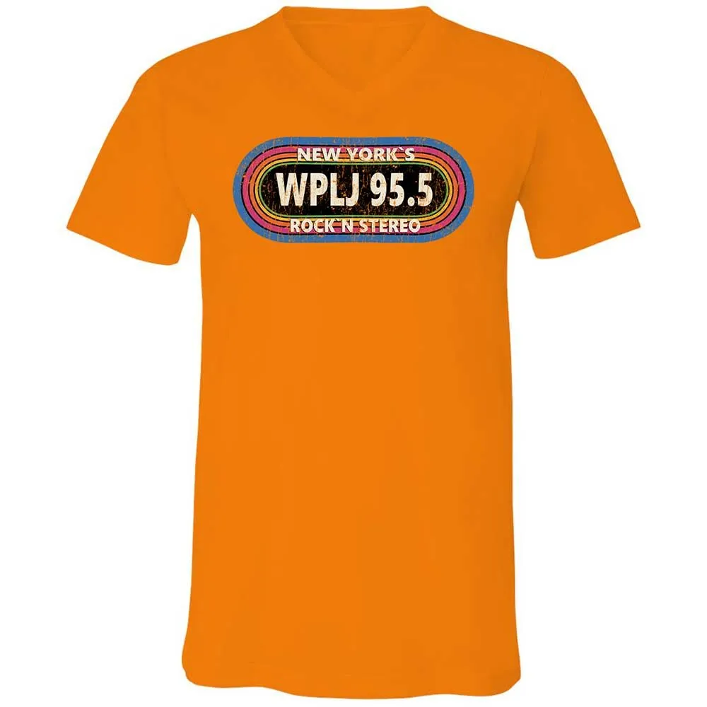 Unisex V-Neck T-Shirt - XNZBBGN7 - Orange - 12