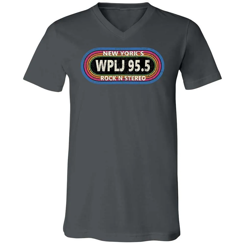 Unisex V-Neck T-Shirt - XNZBBGN7 - Asphalt - 13