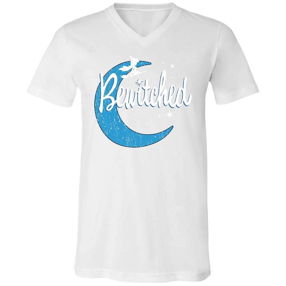 Unisex V-Neck T-Shirt - QC2T2J8J - White - 16