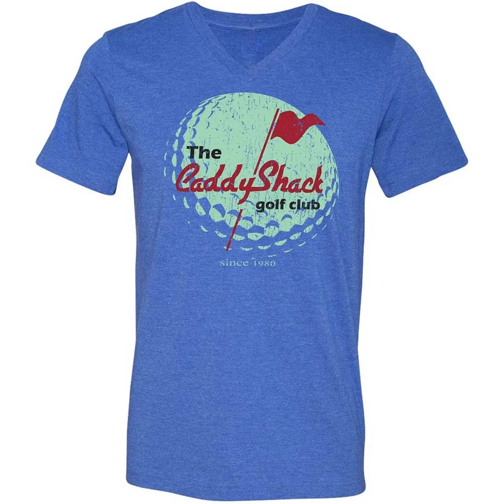 Unisex V-Neck T-Shirt - 4C7SKN67 - Heather True Royal - 5