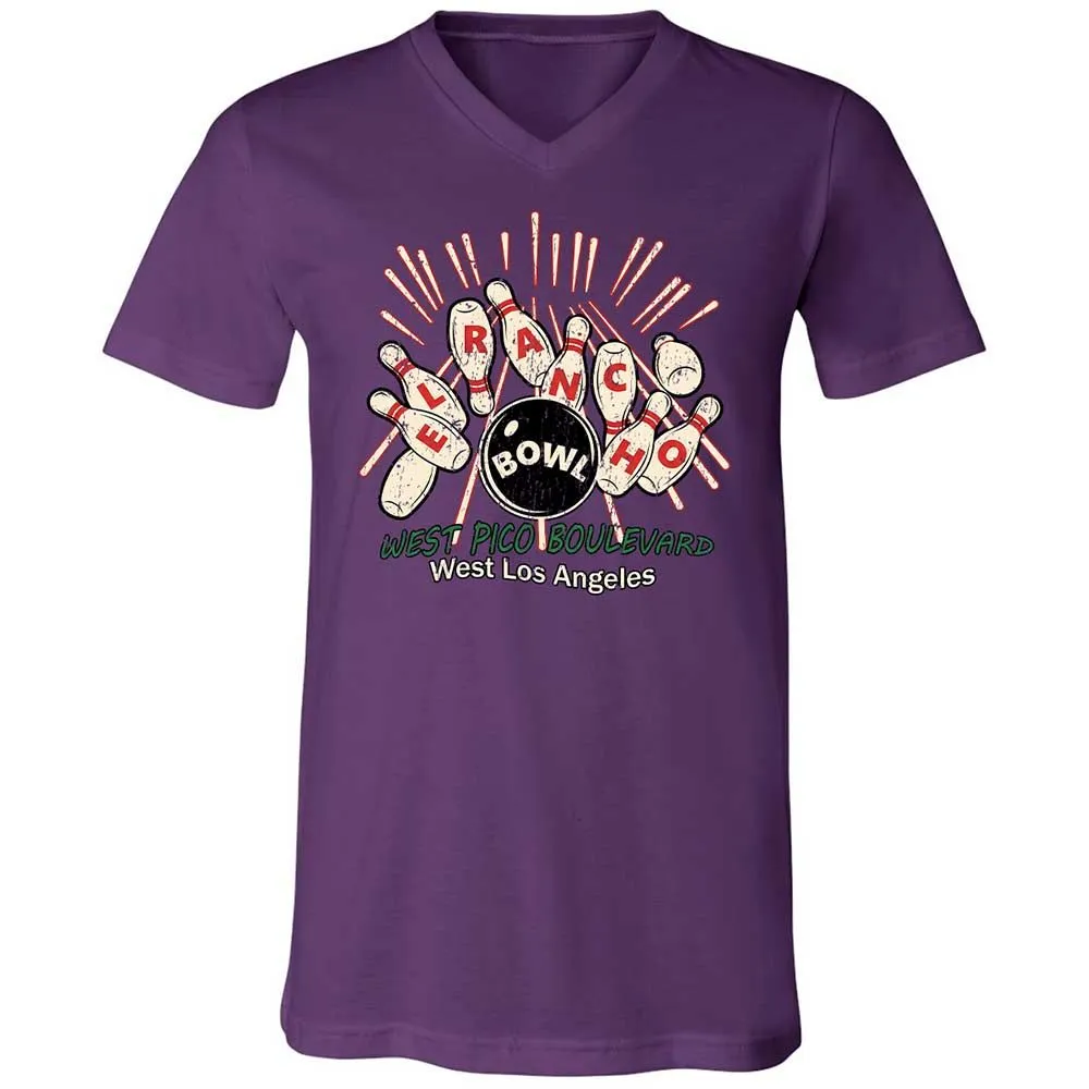 Unisex V-Neck T-Shirt - C5VAMVBX - Team Purple - 10