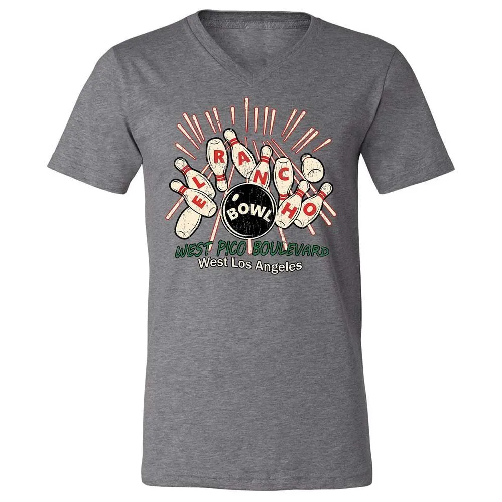 Unisex V-Neck T-Shirt - C5VAMVBX - Deep Heather - 14