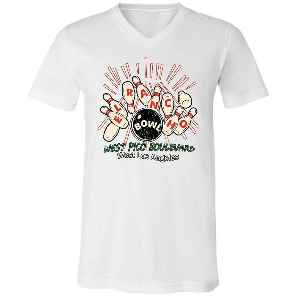 Unisex V-Neck T-Shirt - C5VAMVBX - White - 16
