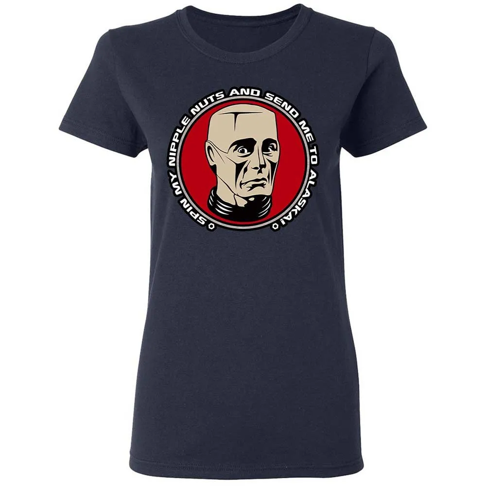 Women's T-Shirt - Q9EH9XB7 - Navy - 2