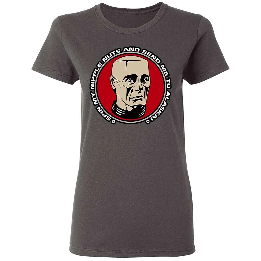 Women's T-Shirt - Q9EH9XB7 - Charcoal - 4