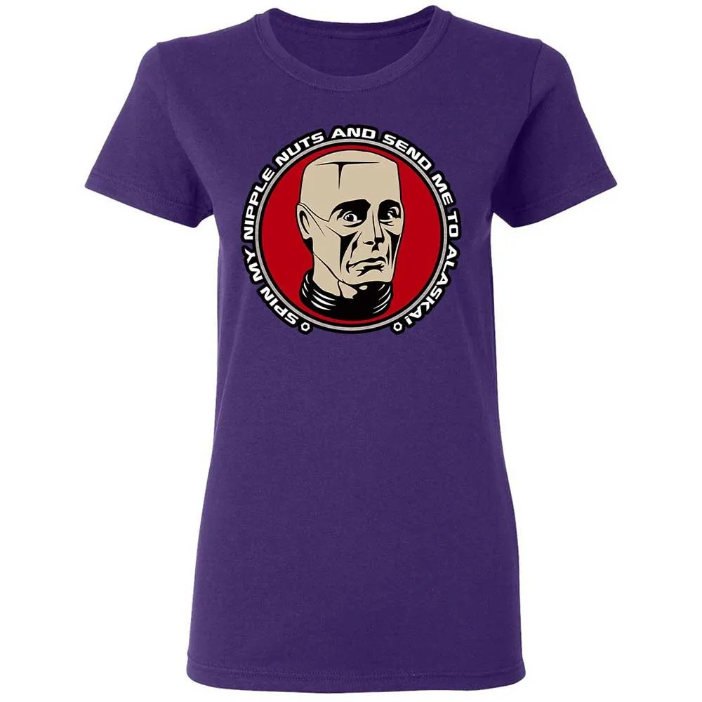 Women's T-Shirt - Q9EH9XB7 - Purple - 10