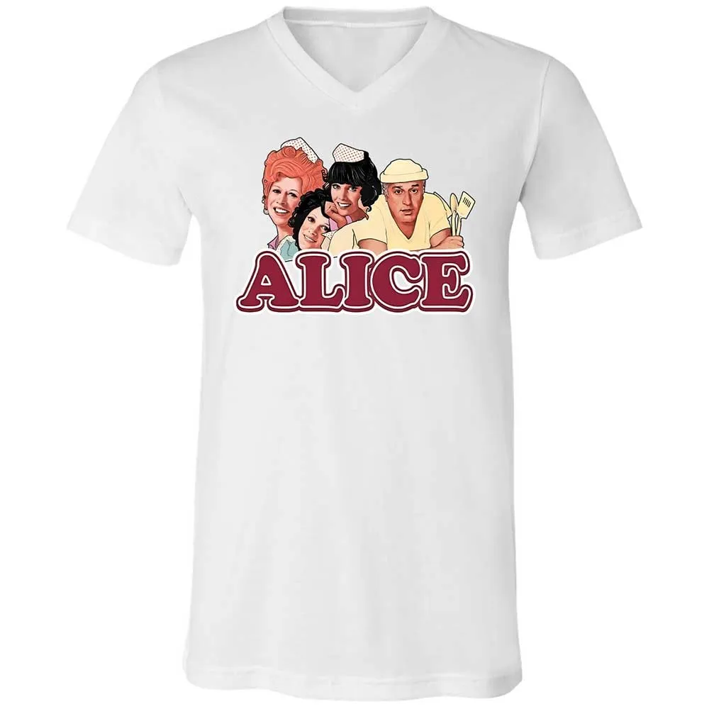 Unisex V-Neck T-Shirt - 3WGYFJZS - White - 16