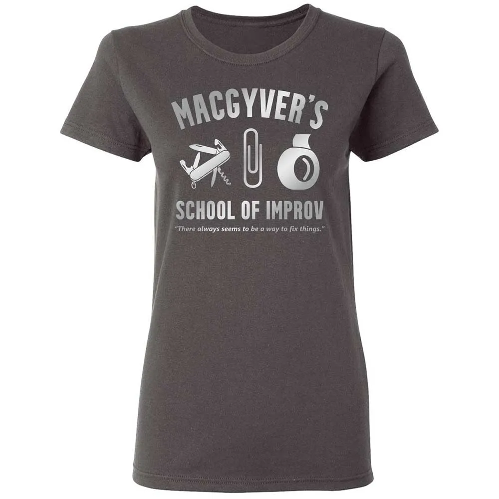 Women's T-Shirt - UEH5DKUQ - Charcoal - 4