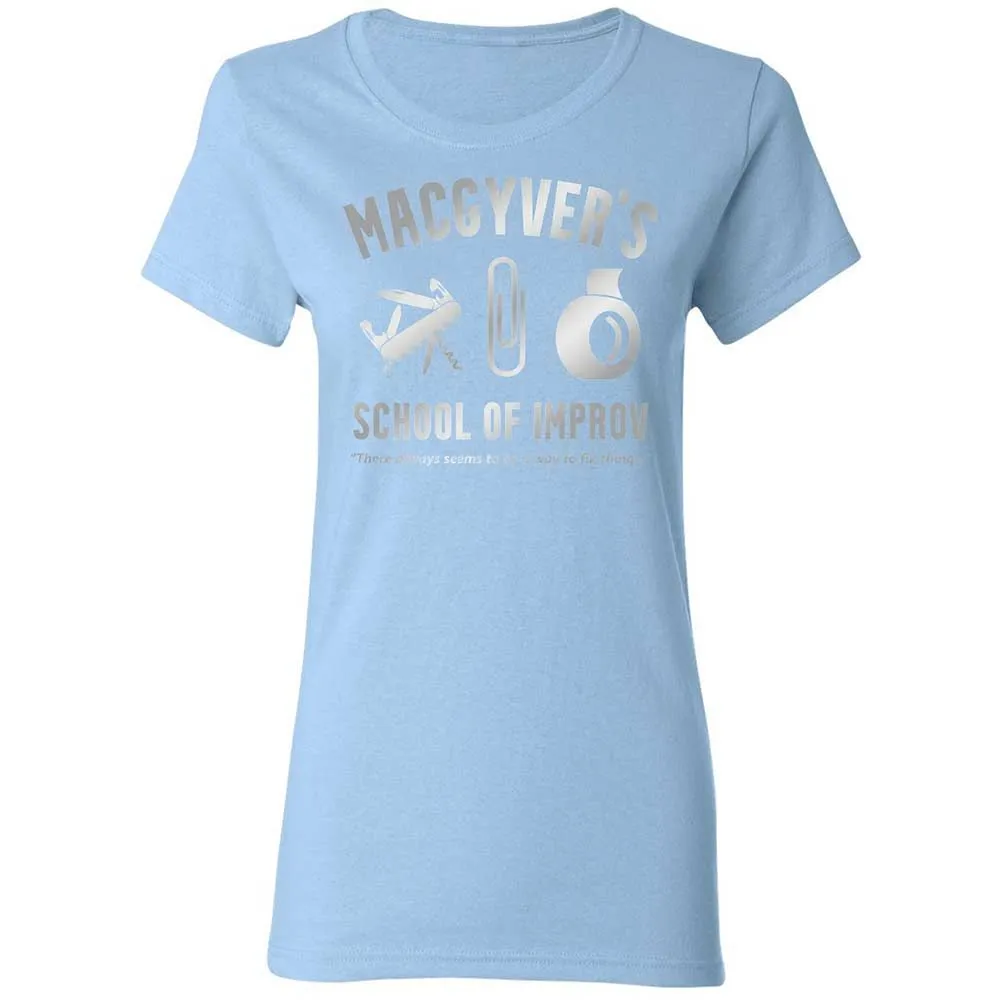 Women's T-Shirt - UEH5DKUQ - Light Blue - 13