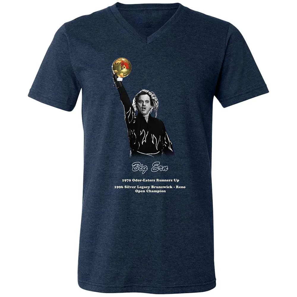 Unisex V-Neck T-Shirt - SCDEBWEH - Heather Navy - 3
