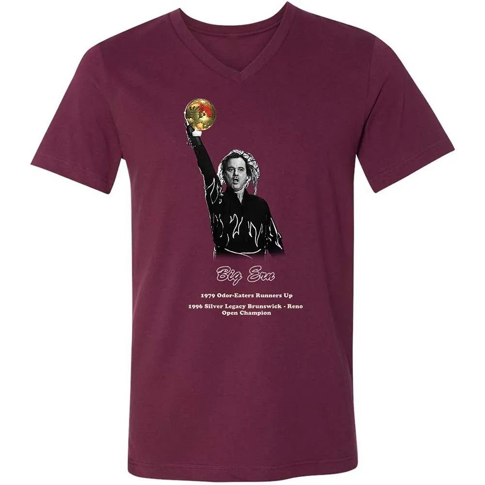 Unisex V-Neck T-Shirt - SCDEBWEH - Maroon - 8