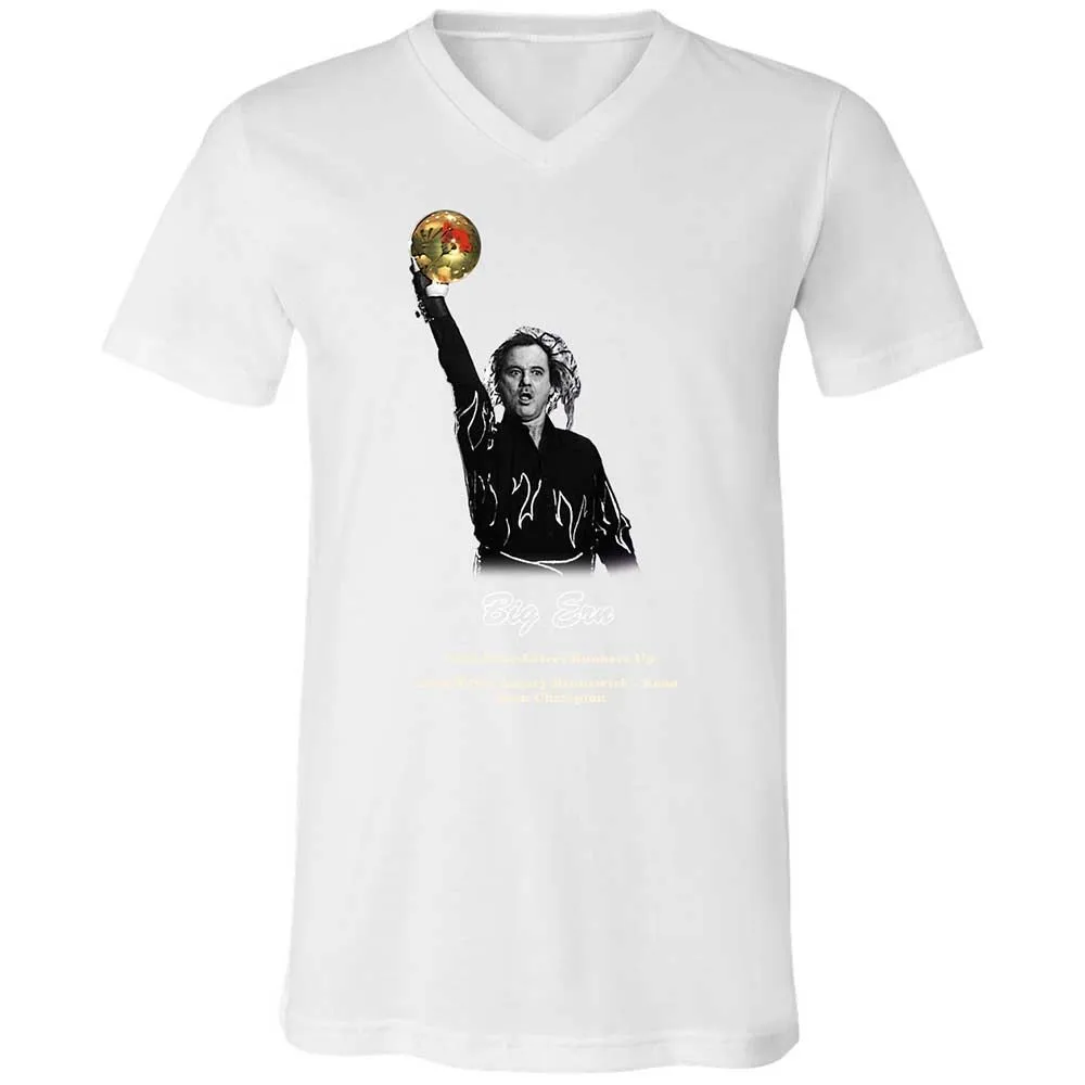 Unisex V-Neck T-Shirt - SCDEBWEH - White - 16