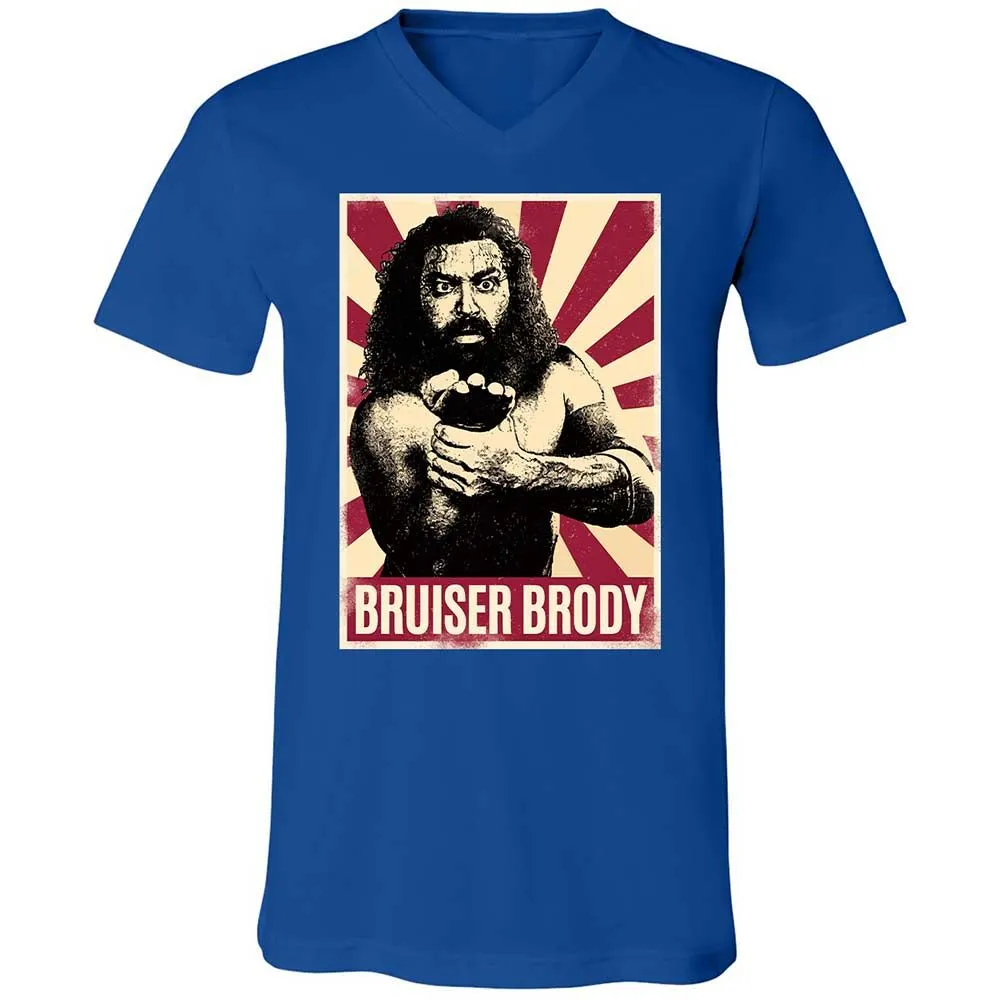 Unisex V-Neck T-Shirt - EMWXBR79 - True Royal - 4