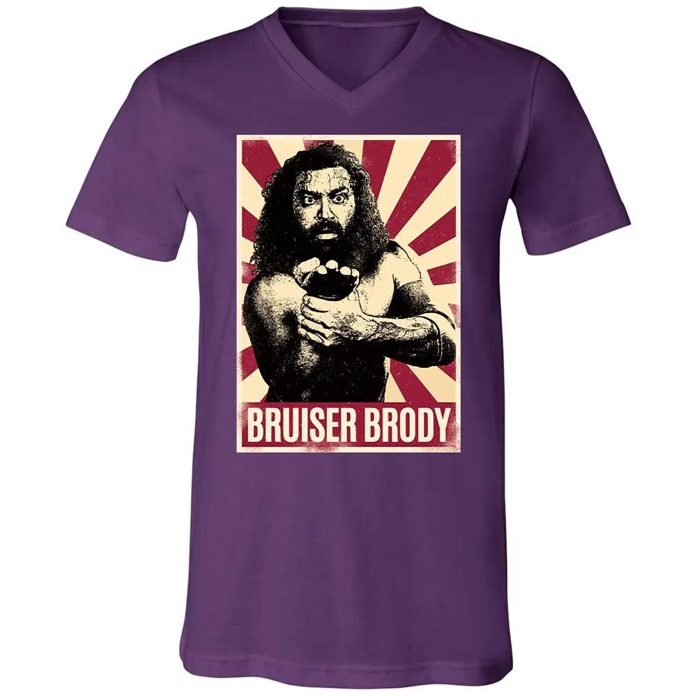 Unisex V-Neck T-Shirt - EMWXBR79 - Team Purple - 10