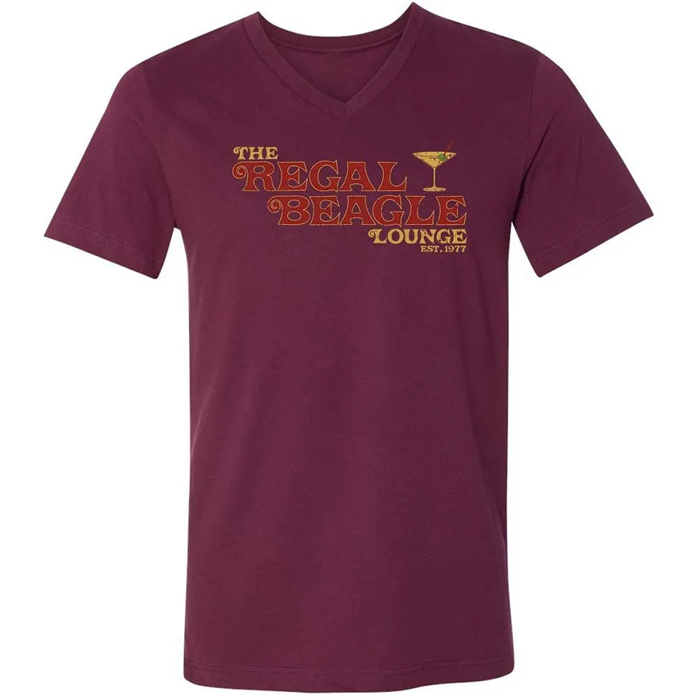 Unisex V-Neck T-Shirt - 9624Z5Z1 - Maroon - 8