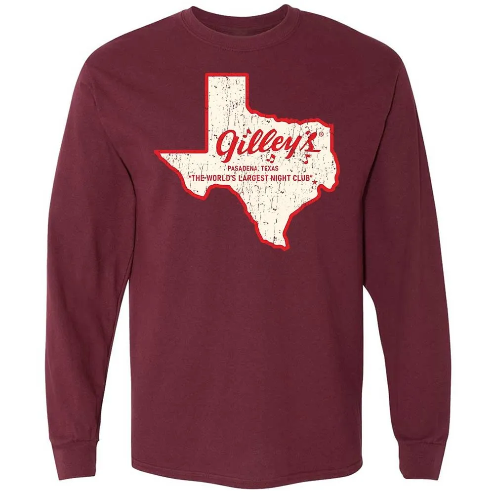 Long Sleeve T-Shirt - X29LYKCJ - Maroon - 6