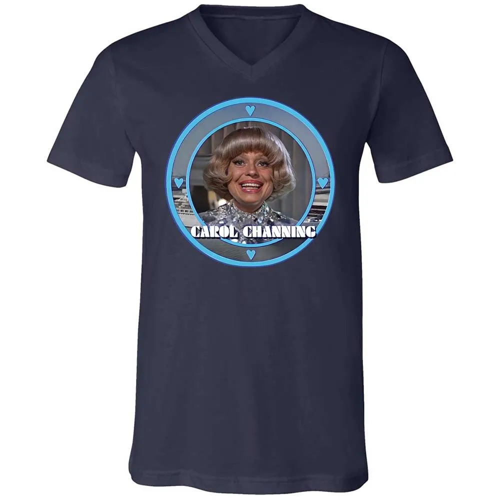 Unisex V-Neck T-Shirt - 54AK2ZTY - Navy - 2