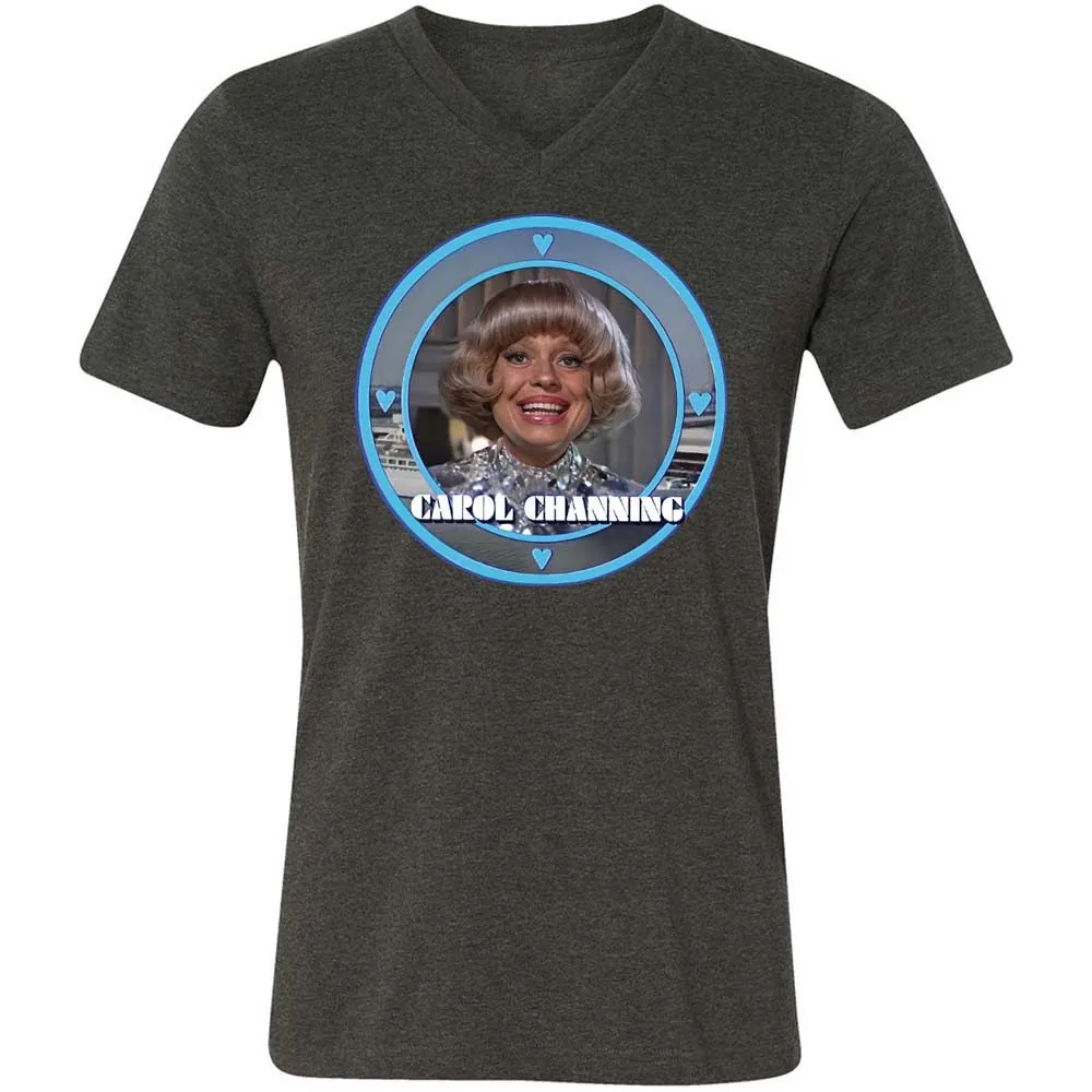 Unisex V-Neck T-Shirt - 54AK2ZTY - Dark Grey Heather - 9