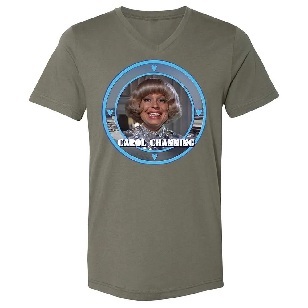 Unisex V-Neck T-Shirt - 54AK2ZTY - Military Green - 11
