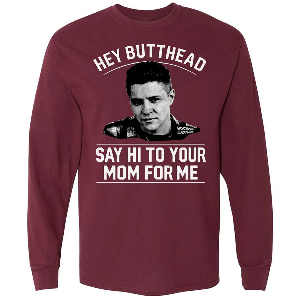 Long Sleeve T-Shirt - H66P2J1K - Maroon - 6