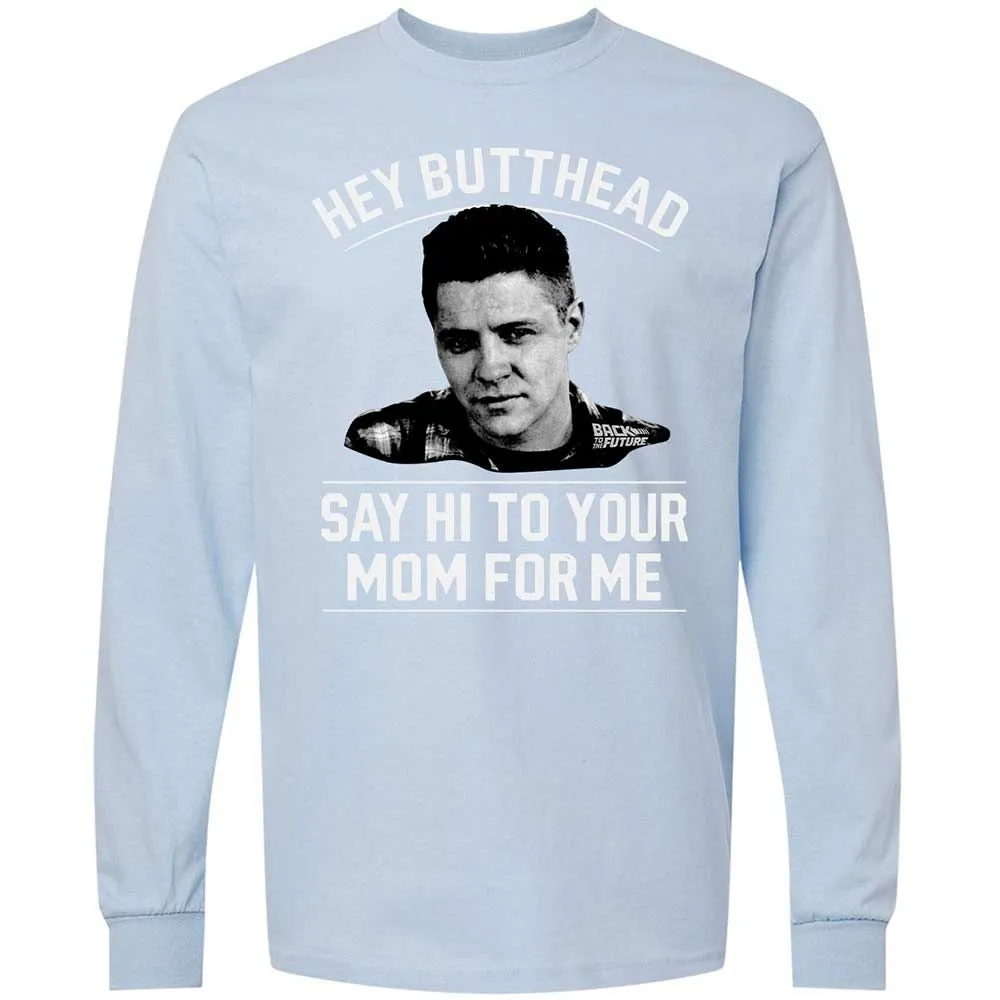Long Sleeve T-Shirt - H66P2J1K - Light Blue - 18