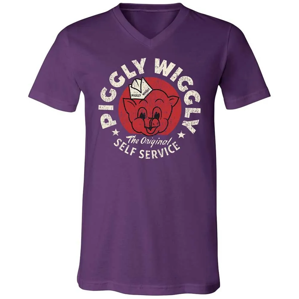 Unisex V-Neck T-Shirt - 3VZJF3VL - Team Purple - 10