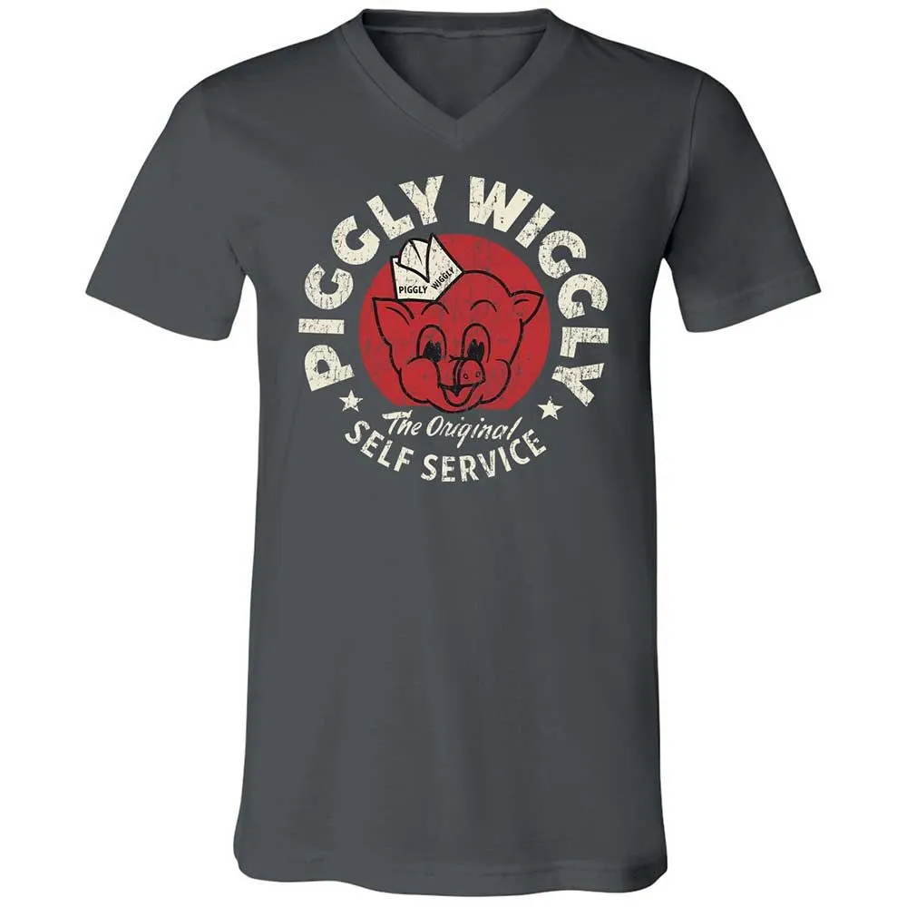 Unisex V-Neck T-Shirt - 3VZJF3VL - Asphalt - 13