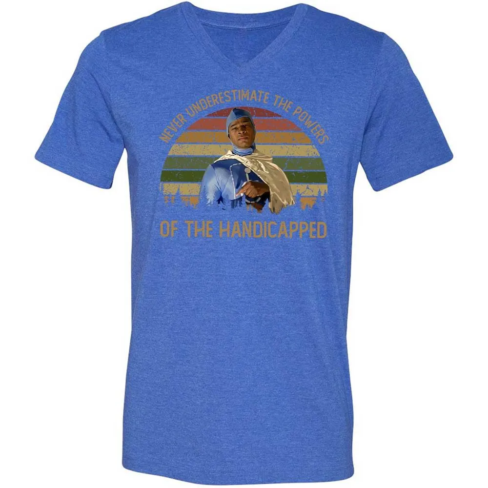 Unisex V-Neck T-Shirt - P6SGKR2P - Heather True Royal - 5