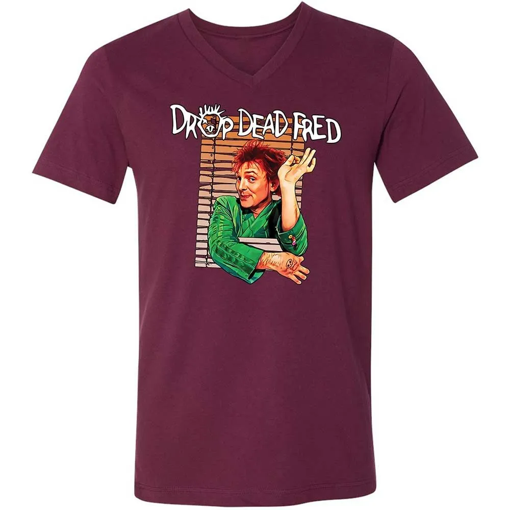 Funny Man Drop Dead Fred - Maroon - 8
