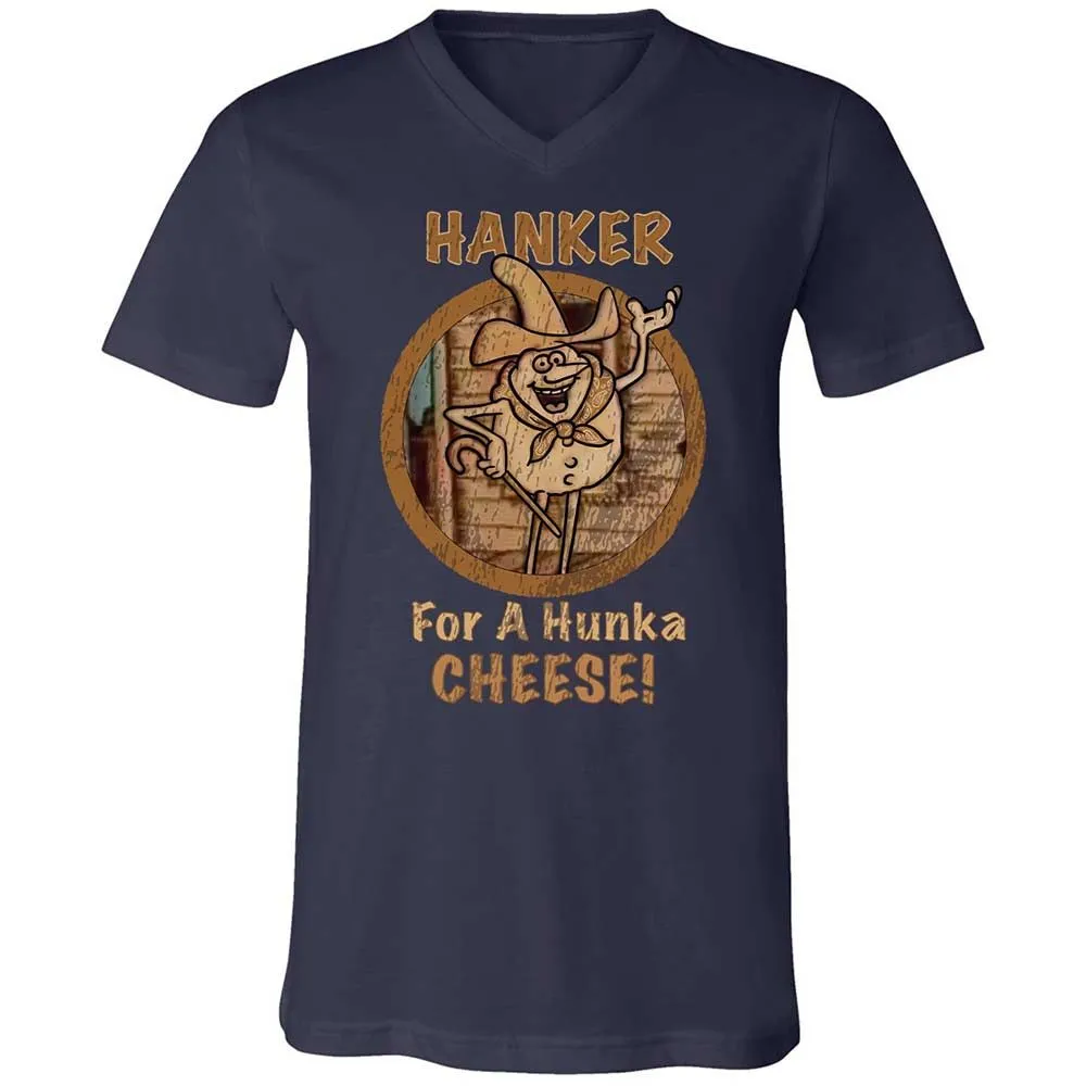 Unisex V-Neck T-Shirt - U89WFCNJ - Navy - 2