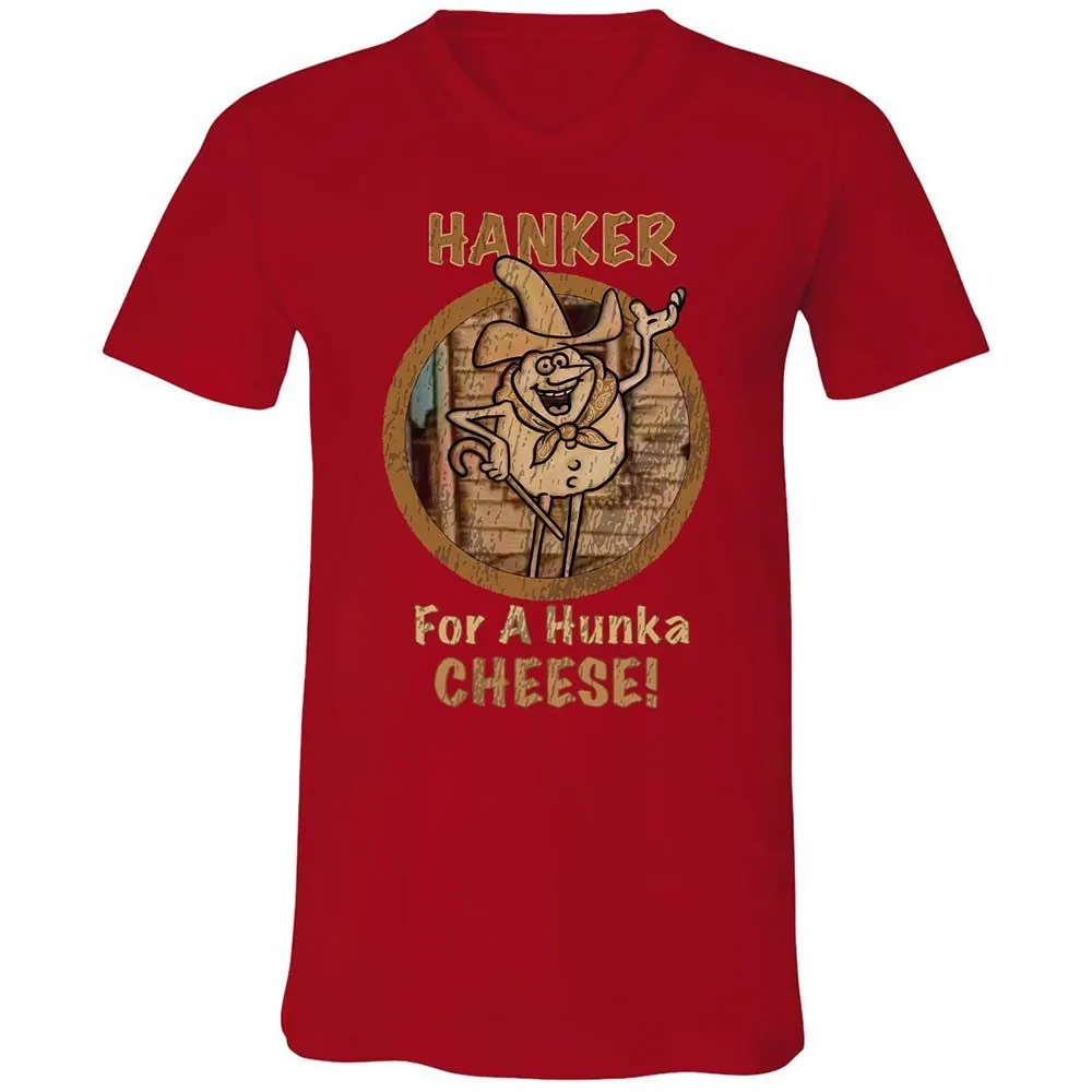 Unisex V-Neck T-Shirt - U89WFCNJ - Red - 6