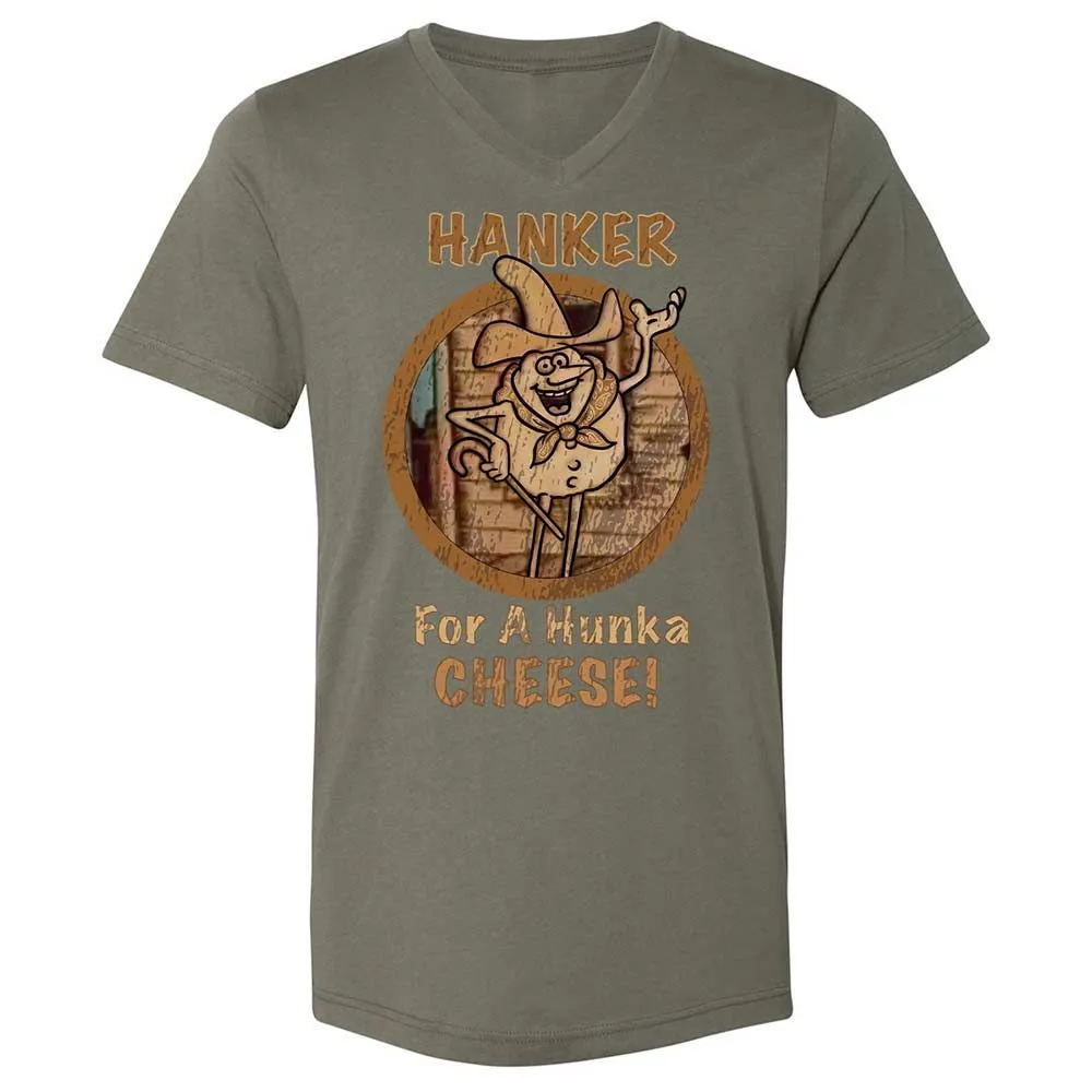 Unisex V-Neck T-Shirt - U89WFCNJ - Military Green - 11