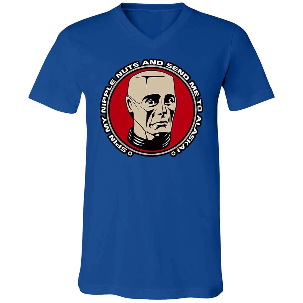 Unisex V-Neck T-Shirt - 3YL6Y5FR - True Royal - 4